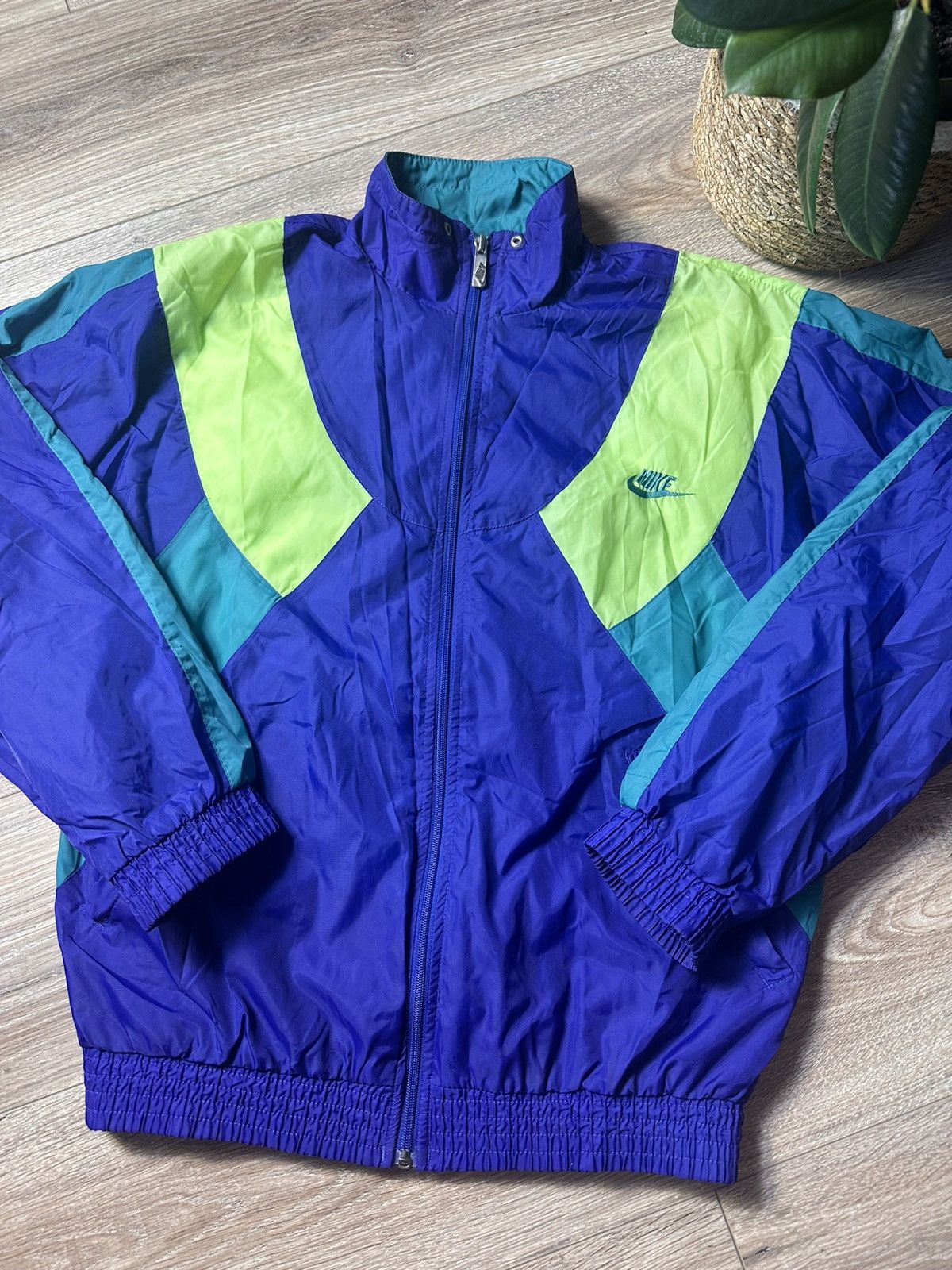 Nike × Nike ACG × Vintage 80s 90s Nike Vintage Nylon Windbreaker Big Logo Size US S / EU 44-46 / 1 - 2 Thumbnail