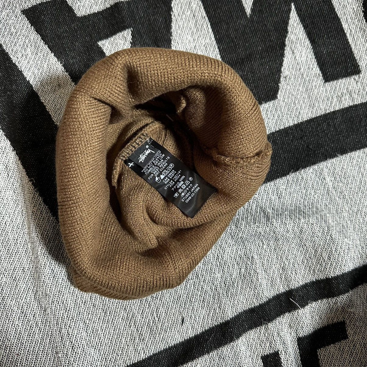 Stussy STUSSY BRUSHED SKULLCAP BEANIE HAT • BROWN Size ONE SIZE - 4 Thumbnail