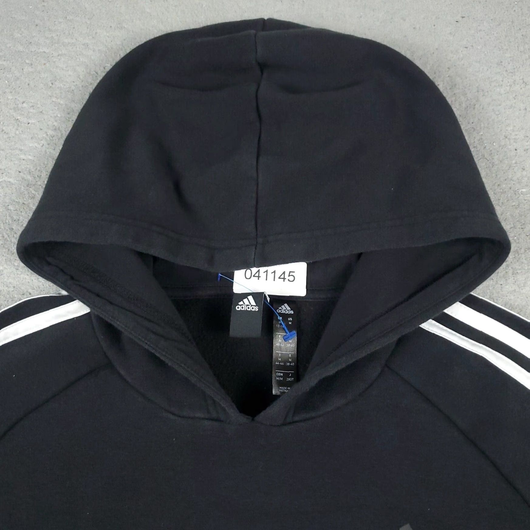 Adidas Adidas Pullover Hoodie Sweatshirt Womens Medium Black Cotton Blend Activewear Size M / US 6-8 / IT 42-44 - 2 Thumbnail