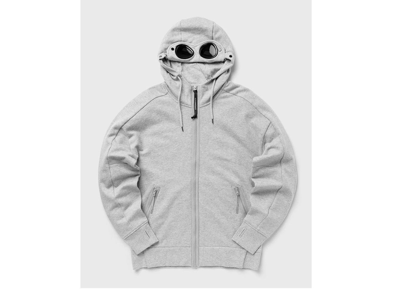 C.P. Company Diagonal Raised Fleece Goggle Zipped Hoodie Size US M / EU 48-50 / 2 - 1 Thumbnail