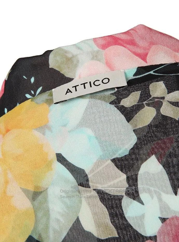 The Attico Attico Floral Silk Shirt for Women. Size S / US 4 / IT 40 - 3 Thumbnail
