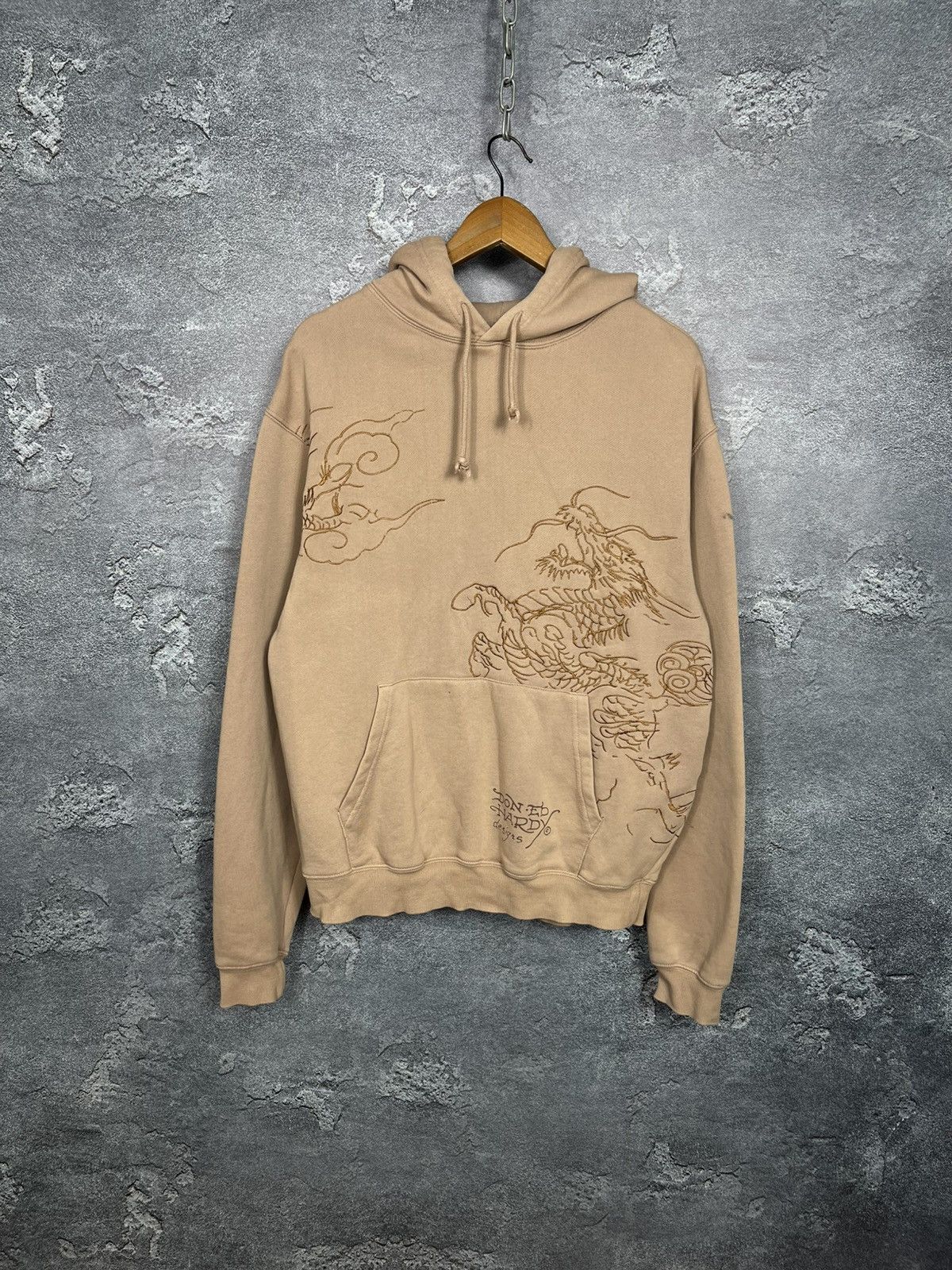 Ed Hardy Ed Hardy Embroidered Dragon Logo Oversize Hoodie Size US S / EU 44-46 / 1 - 1 Thumbnail