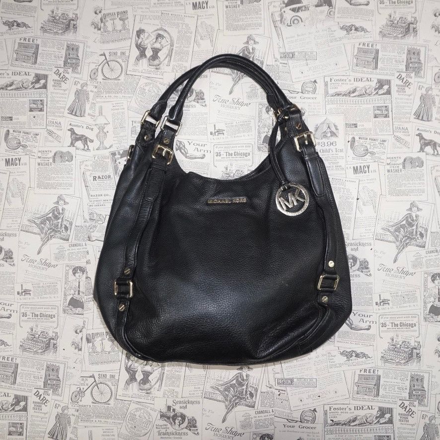 Osfa - Michael Kors Leather Bag 00S Shoulder Wrist Bag Purse in Black, Women's