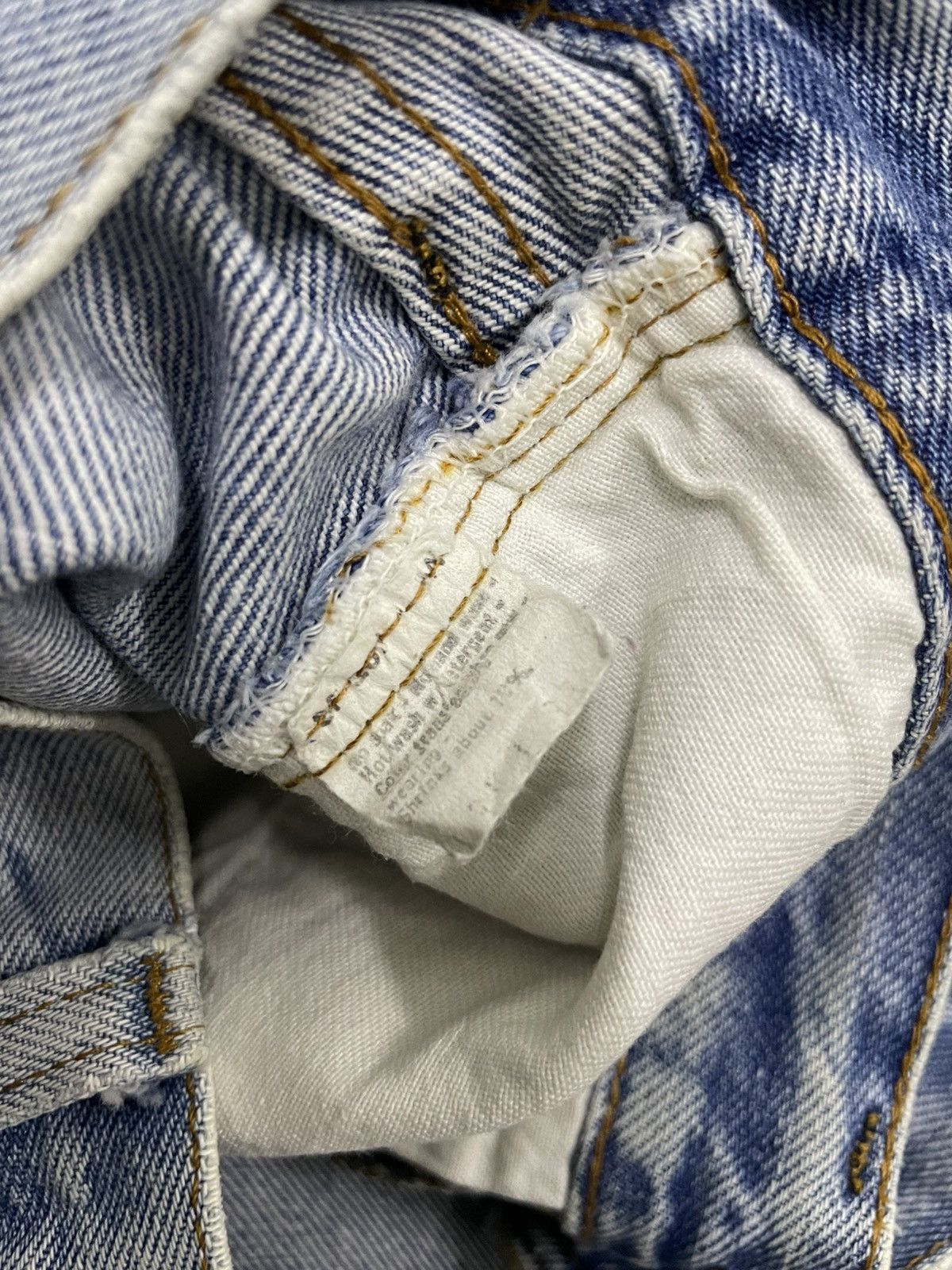 Levi's × Vintage Vtg 501 selvedges distressed denim pant Size US 30 / EU 46 - 13 Thumbnail
