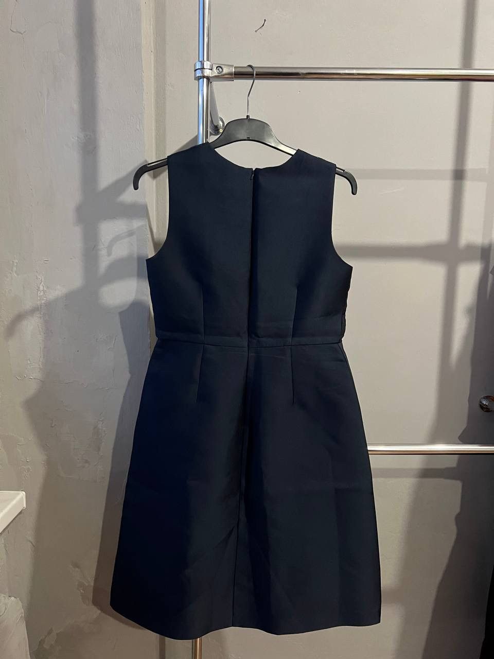 Max Mara PIANOFORTE BY MAX MARA NAVY SOLID EVENING MIDI DRESS SZ US12 Size XL / US 12-14 / IT 48-50 - 6 Thumbnail