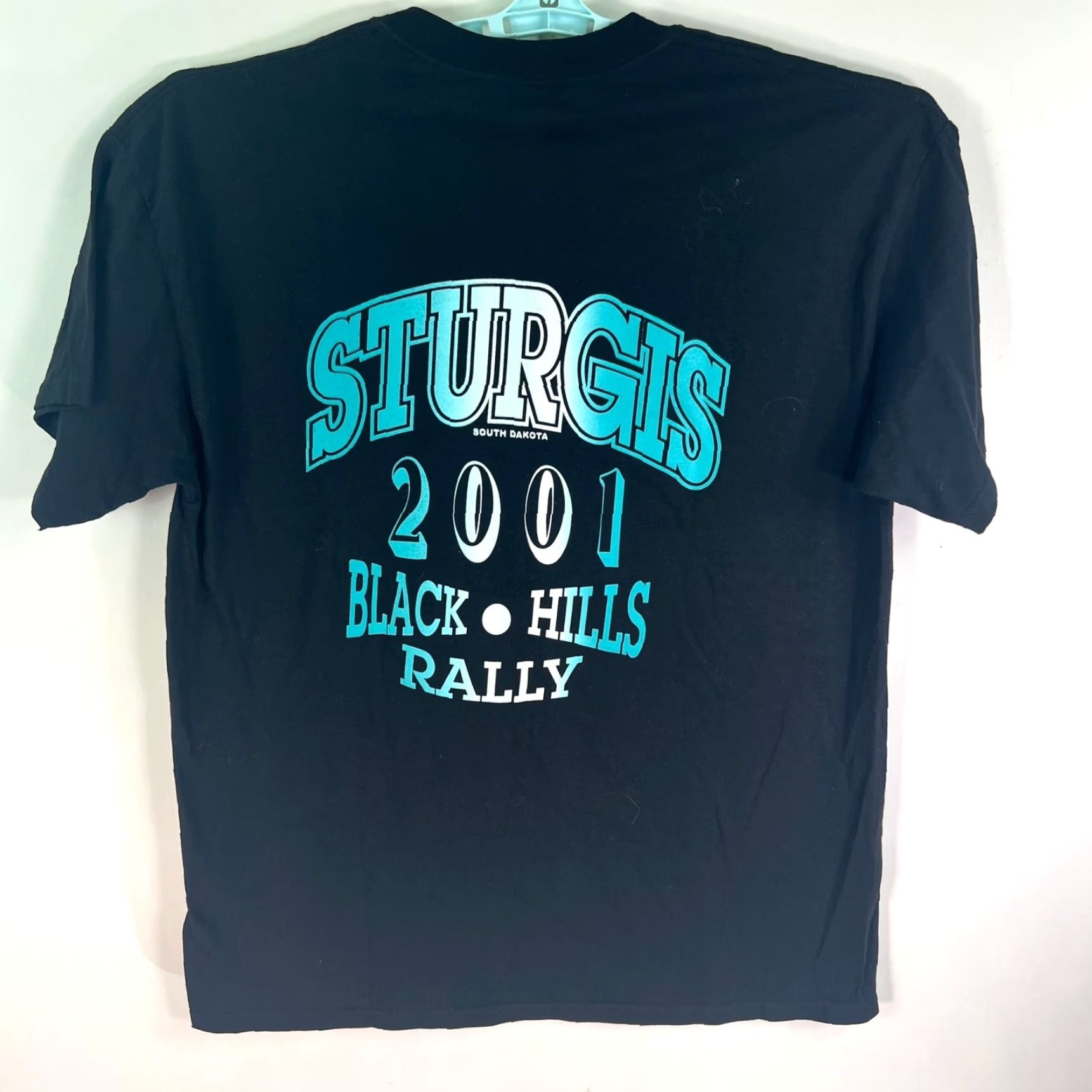 Gildan VINTAGE Sturgis Motorcycle Rally 2001 Graphic T Shirt Mens XL Black Gildan Tag shirt Size US XL / EU 56 / 4 - 5 Thumbnail
