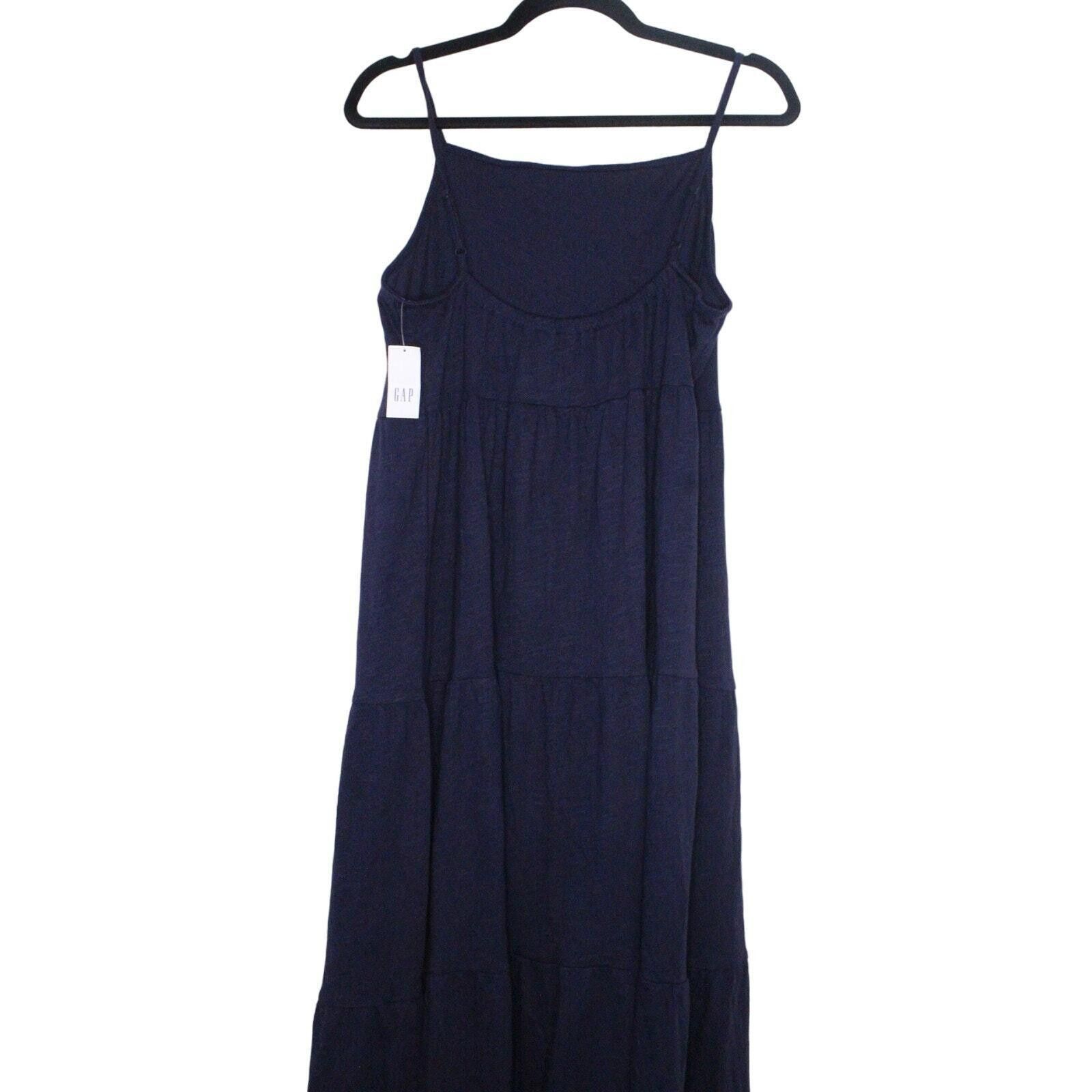 Gap Gap Women's Pleated Maxi Dress Navy Blue Size Medium Size M / US 6-8 / IT 42-44 - 1 Thumbnail