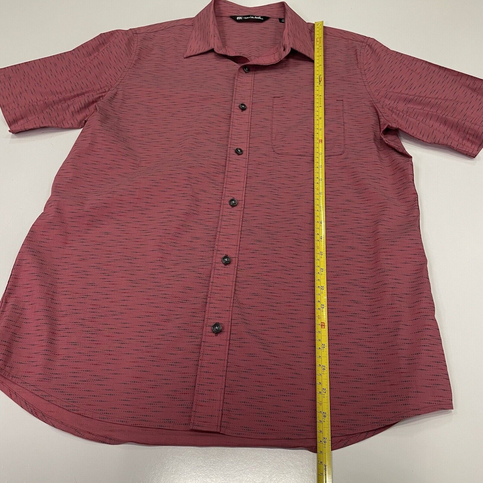 TravisMathew Travis Mathew Men's Heather Earth Red Button Shirt Size M Size US M / EU 48-50 / 2 - 5 Thumbnail