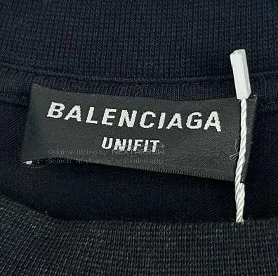 Balenciaga Balenciaga Black Crystal Lettering Short Sleeve Size US S / EU 44-46 / 1 - 2 Thumbnail