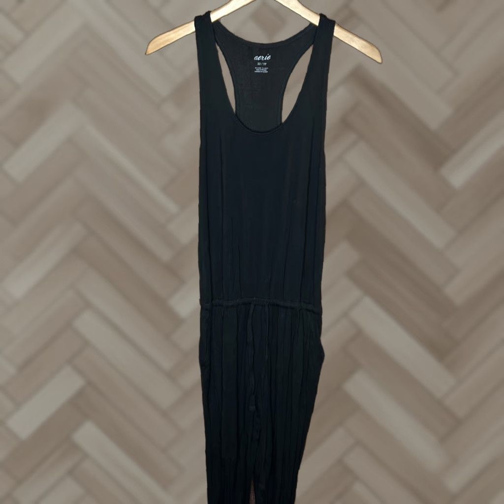 Vintage Aerie Womens Jumpsuit XS Black Sleeveless One-Piece Regular Size XS Size 26" / US 2 / IT 38 - 1 Thumbnail