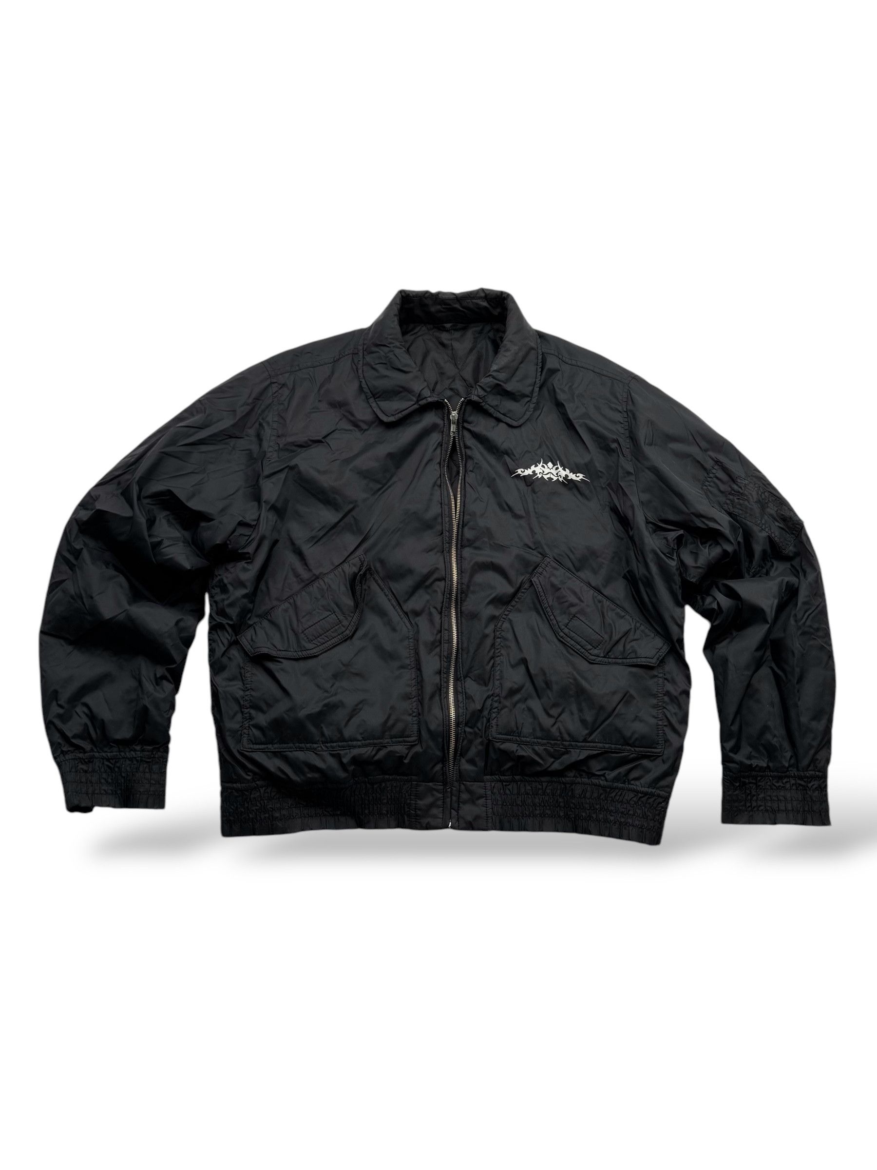 Japanese Brand Vintage Oversized Bomber Jacket W112(V9) Size US L / EU 52-54 / 3 - 1 Thumbnail