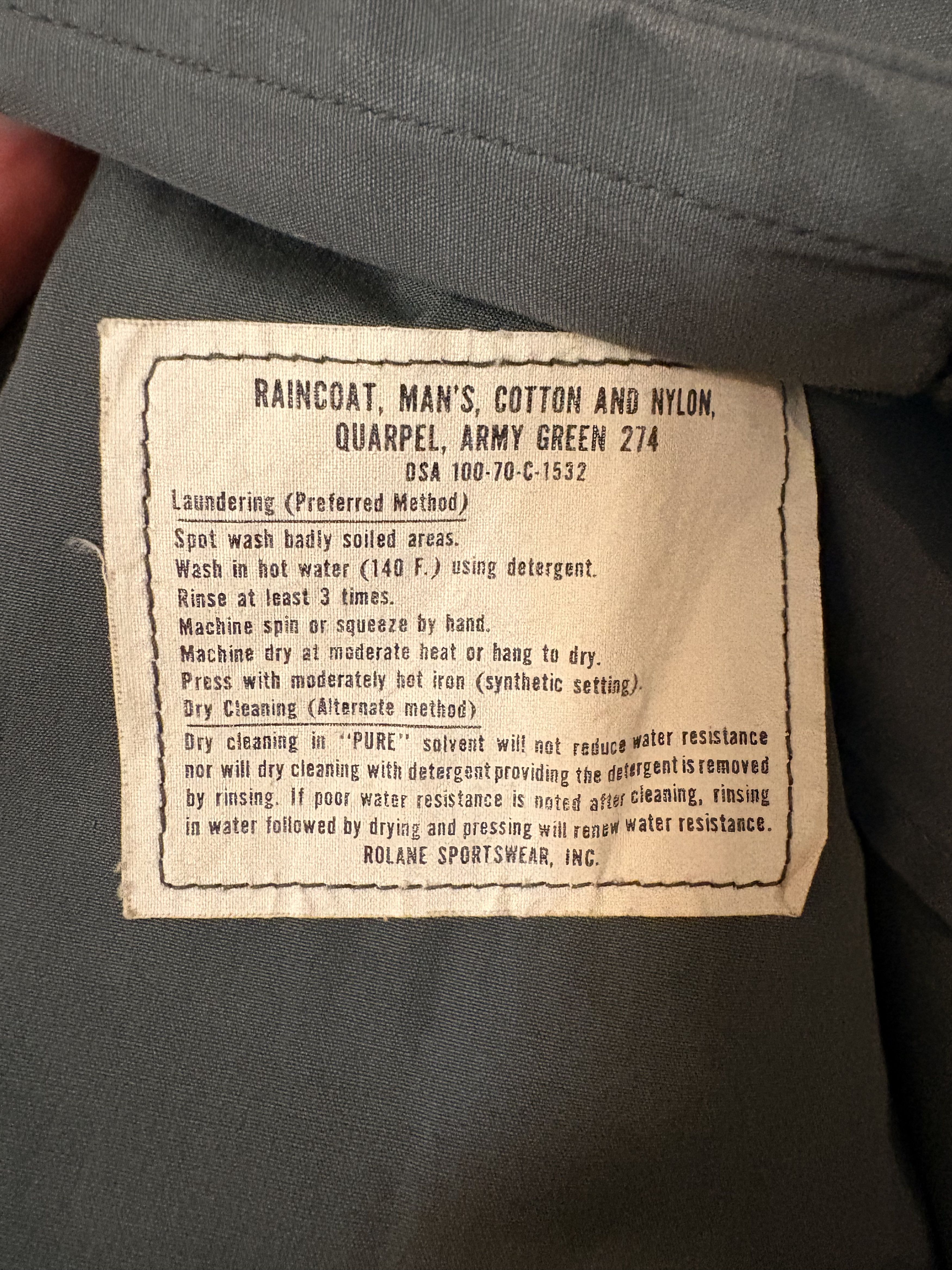 Other Navy Green American Raincoat Size US L / EU 52-54 / 3 - 3 Thumbnail