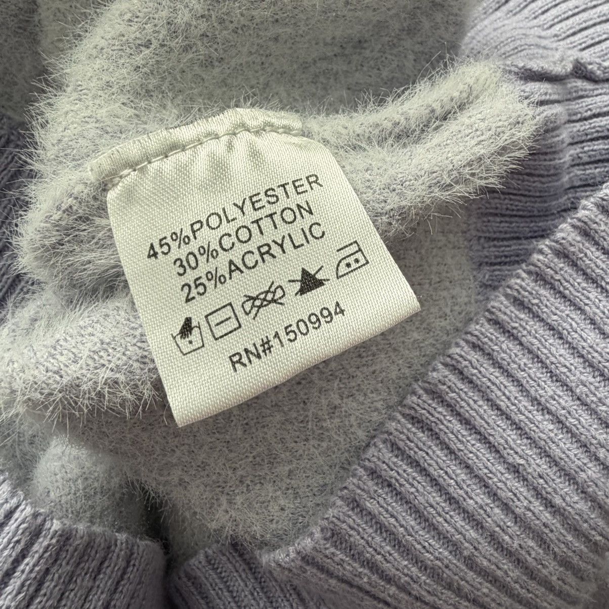Other Nikka K Smiley Face Cardigan Sweater Juniors XS Lavender Y2K Size XS / US 0-2 / IT 36-38 - 5 Thumbnail