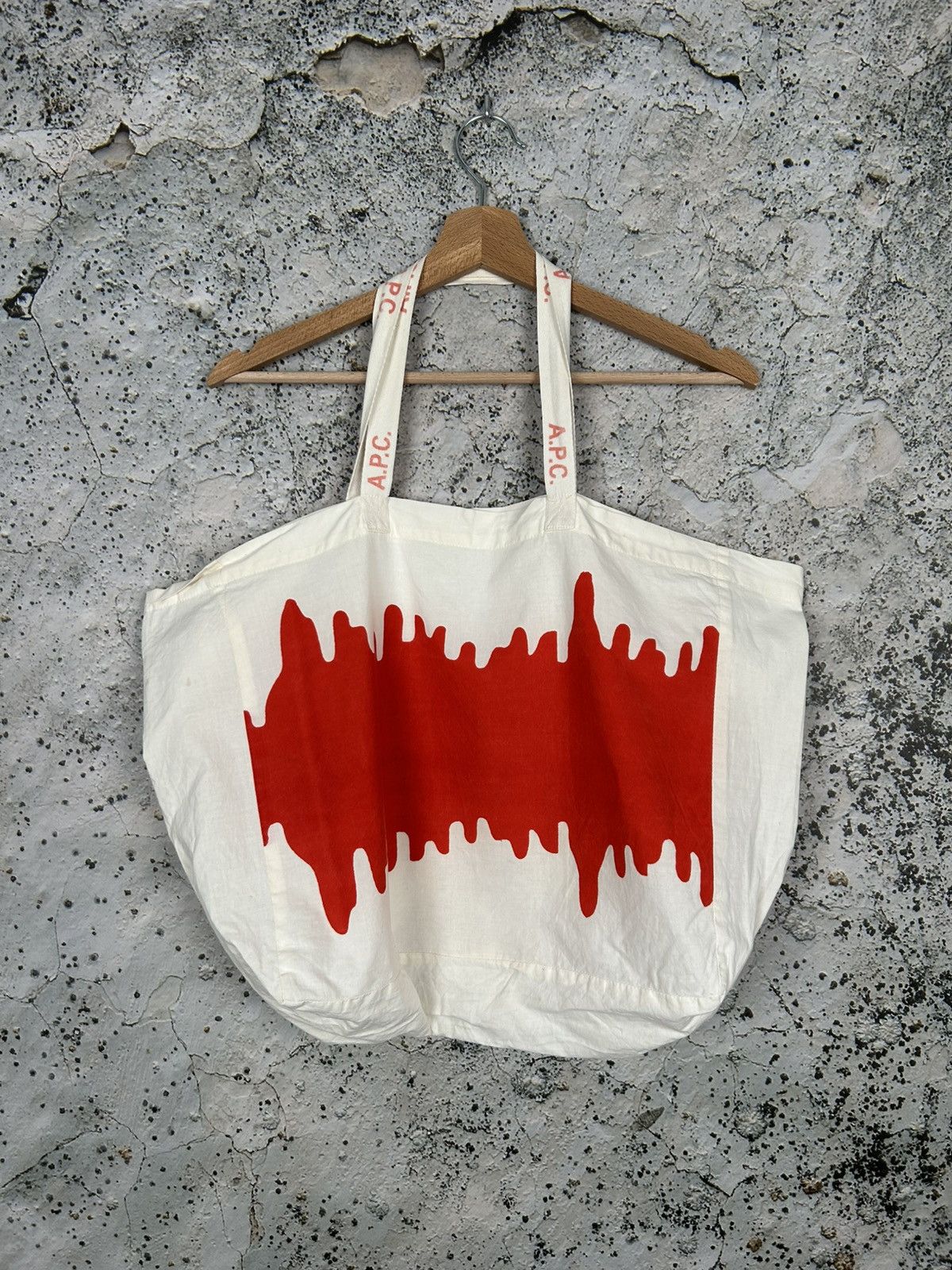 A P C Paris Tote Bag Designer Archive Avant Garde Skate in Beige, Men's