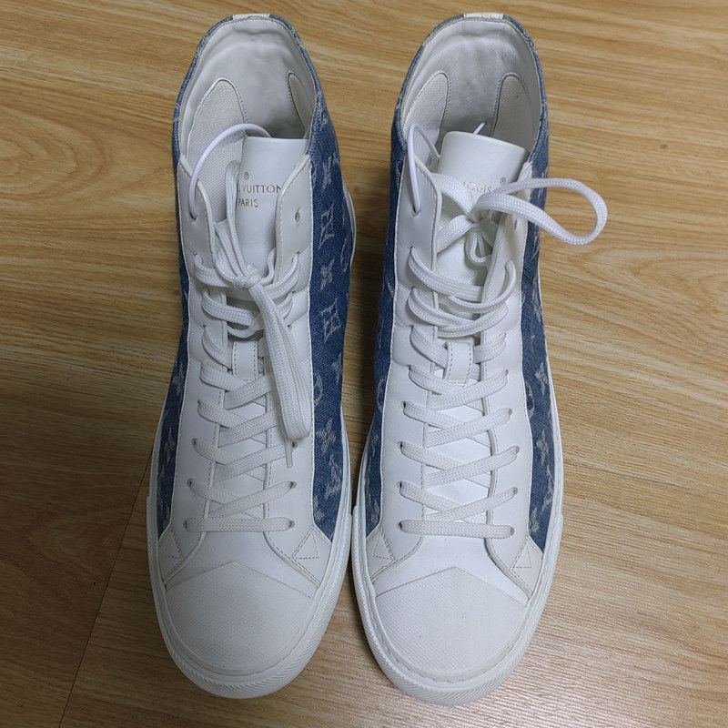 Louis Vuitton Louis Vuitton Tattoo High-Top Denim Fashion Sneakers Size US 9 / EU 42 - 2 Thumbnail