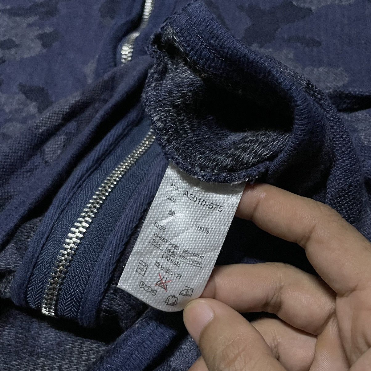 Japanese Brand × Vintage 💥Vintage M2squared Camo Zipper Sweater Size US L / EU 52-54 / 3 - 8 Thumbnail