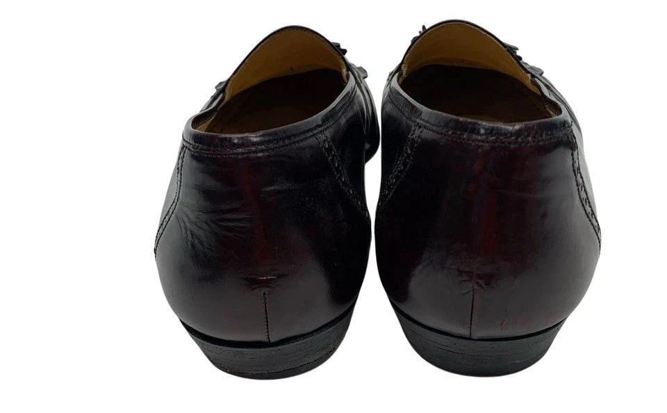 Magnanni Mens 10.5 Tassel Loafers Brown Leather Wingtip display picture 3