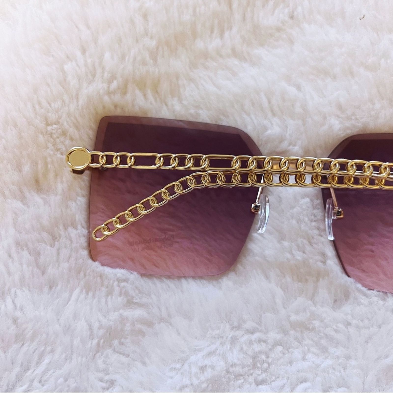 Other Skyla Light Purple Square Oversized Sunglasses Size ONE SIZE - 10 Thumbnail