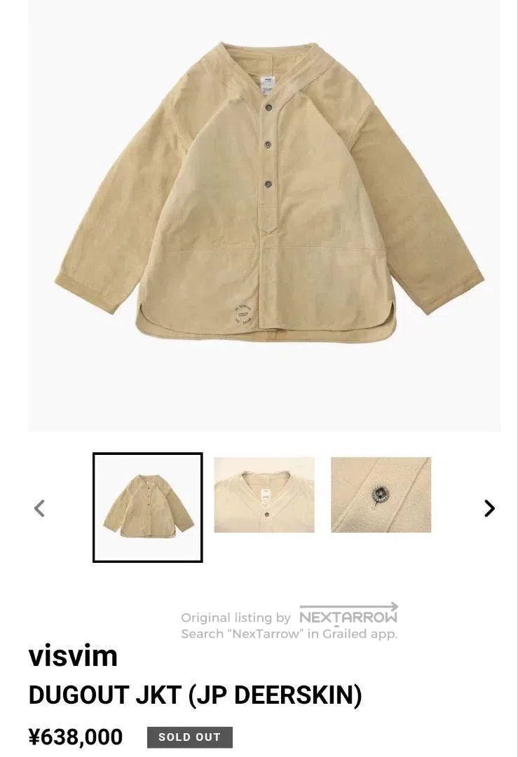 Visvim Visvim Dugout Jacket in Deerskin Leather. Size US M / EU 48-50 / 2 - 3 Thumbnail
