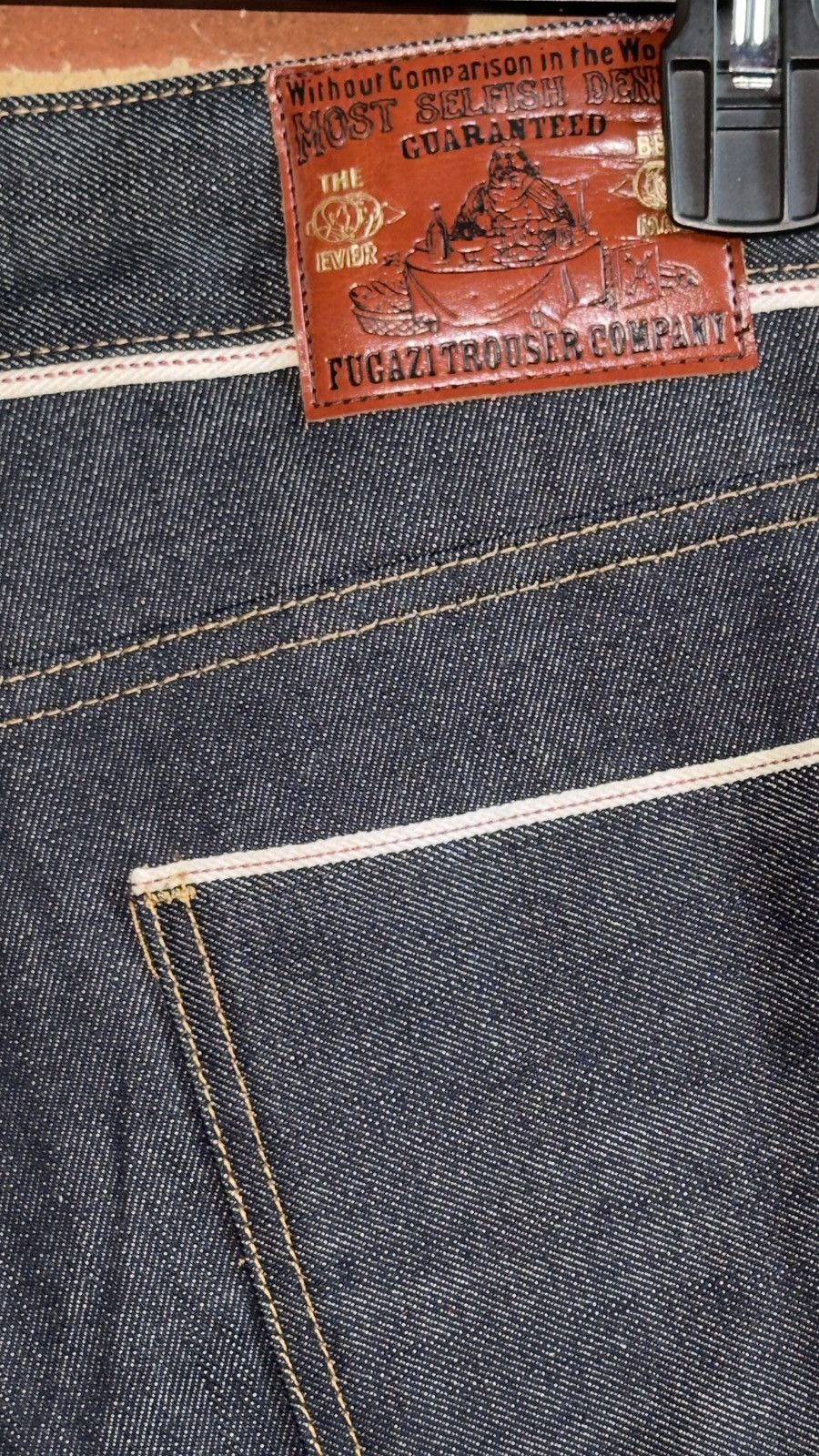 Fugazi FUGAZI “Selfish” Raw Denim Shorts Indigo/Selvedge Style Size US 28 / EU 44 - 7 Thumbnail