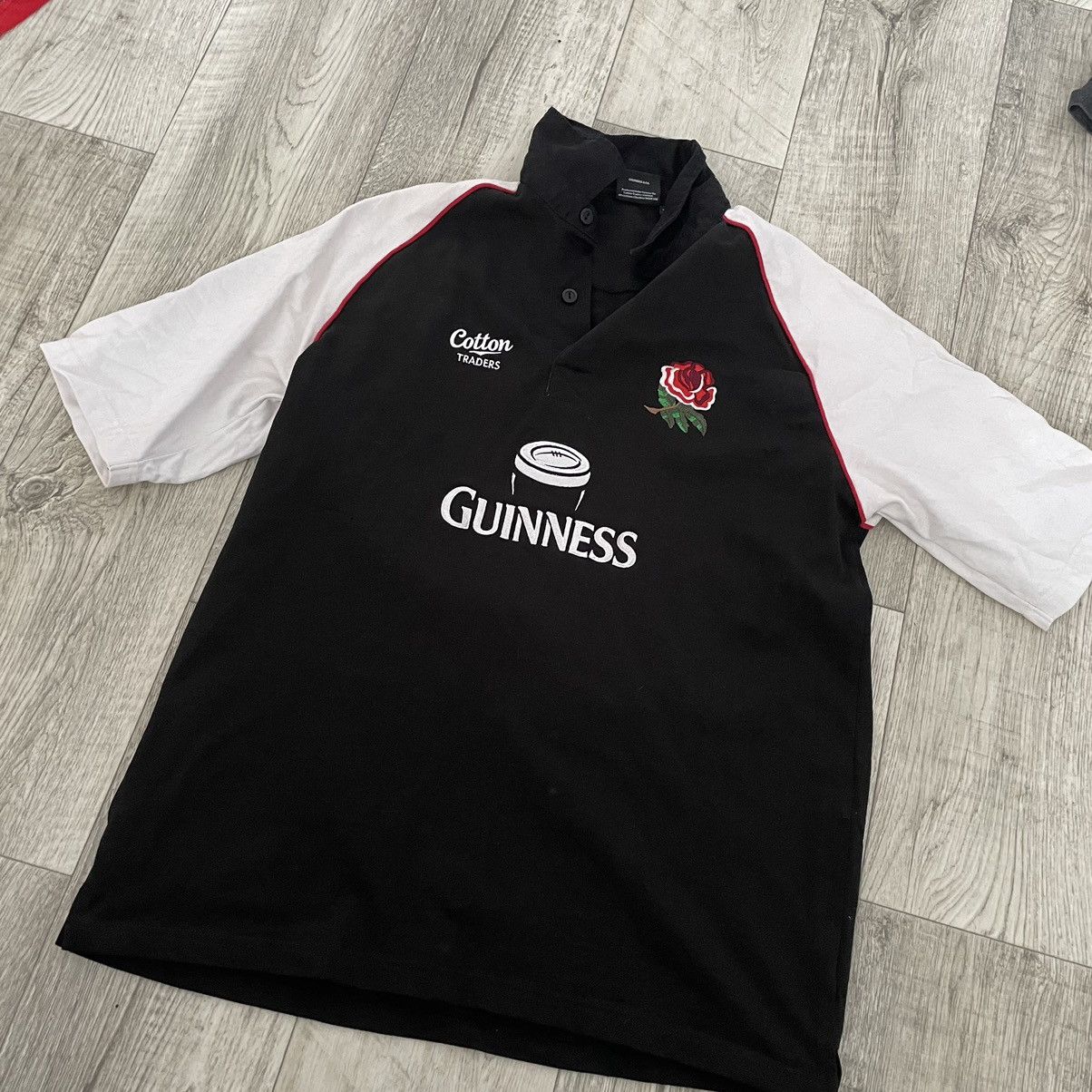 Cotton Traders × Vintage Vintage England Rugby Cotton Traders Guiness Polo Jersey tee Size US XL / EU 56 / 4 - 1 Thumbnail