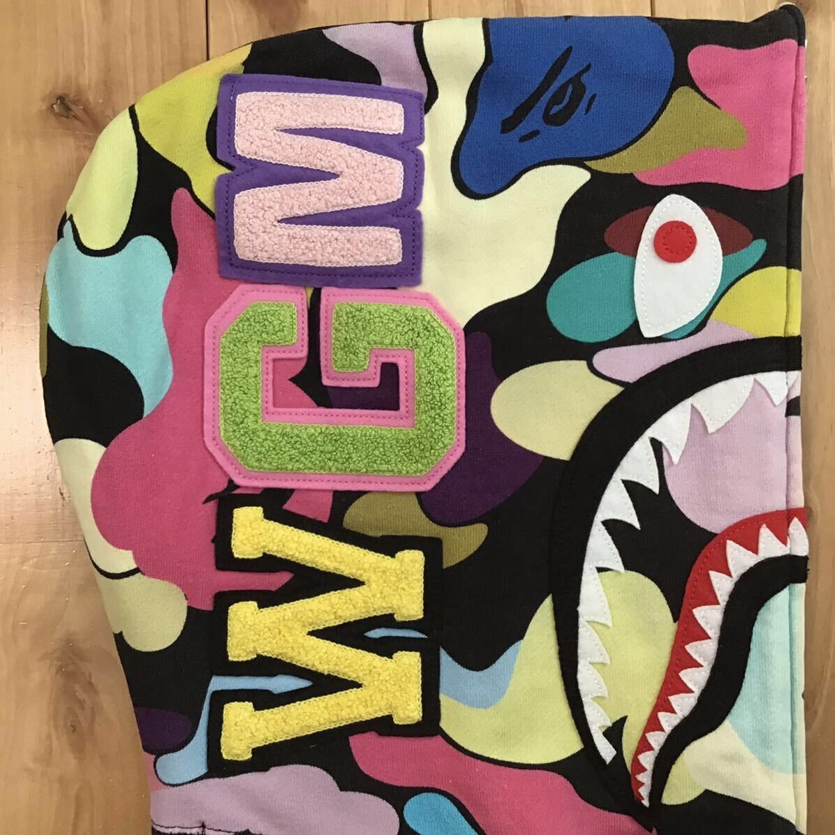 Bape BAPE Giant Multi Camo Shark full zip hoodie a bathing ape Size US M / EU 48-50 / 2 - 4 Thumbnail