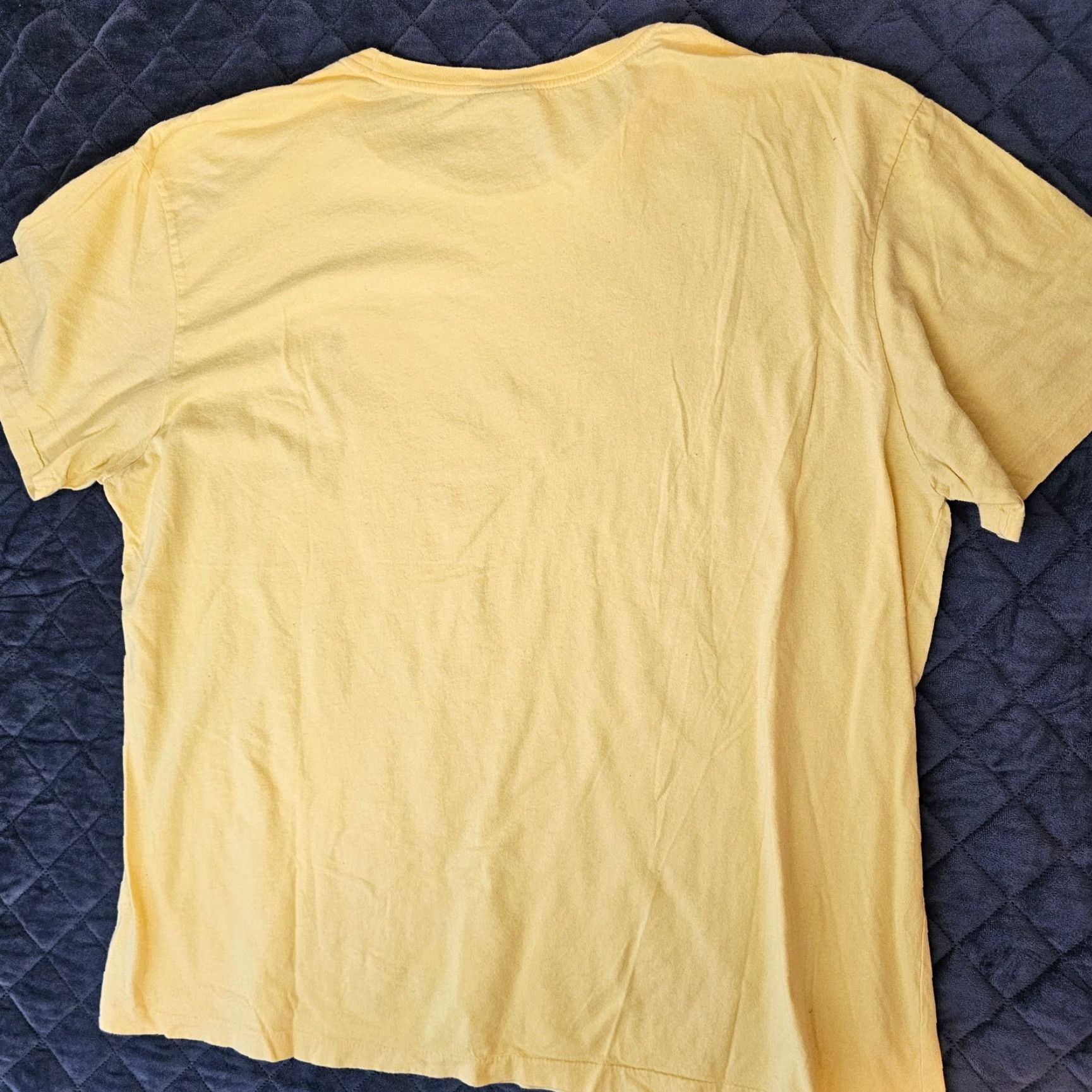 Ralph Lauren VINTAGE Polo Ralph Lauren T Shirt Yellow XL Blue Pony Logo Casual Men Regular Crew Neck Short Sleeve Size US XL / EU 56 / 4 - 7 Thumbnail