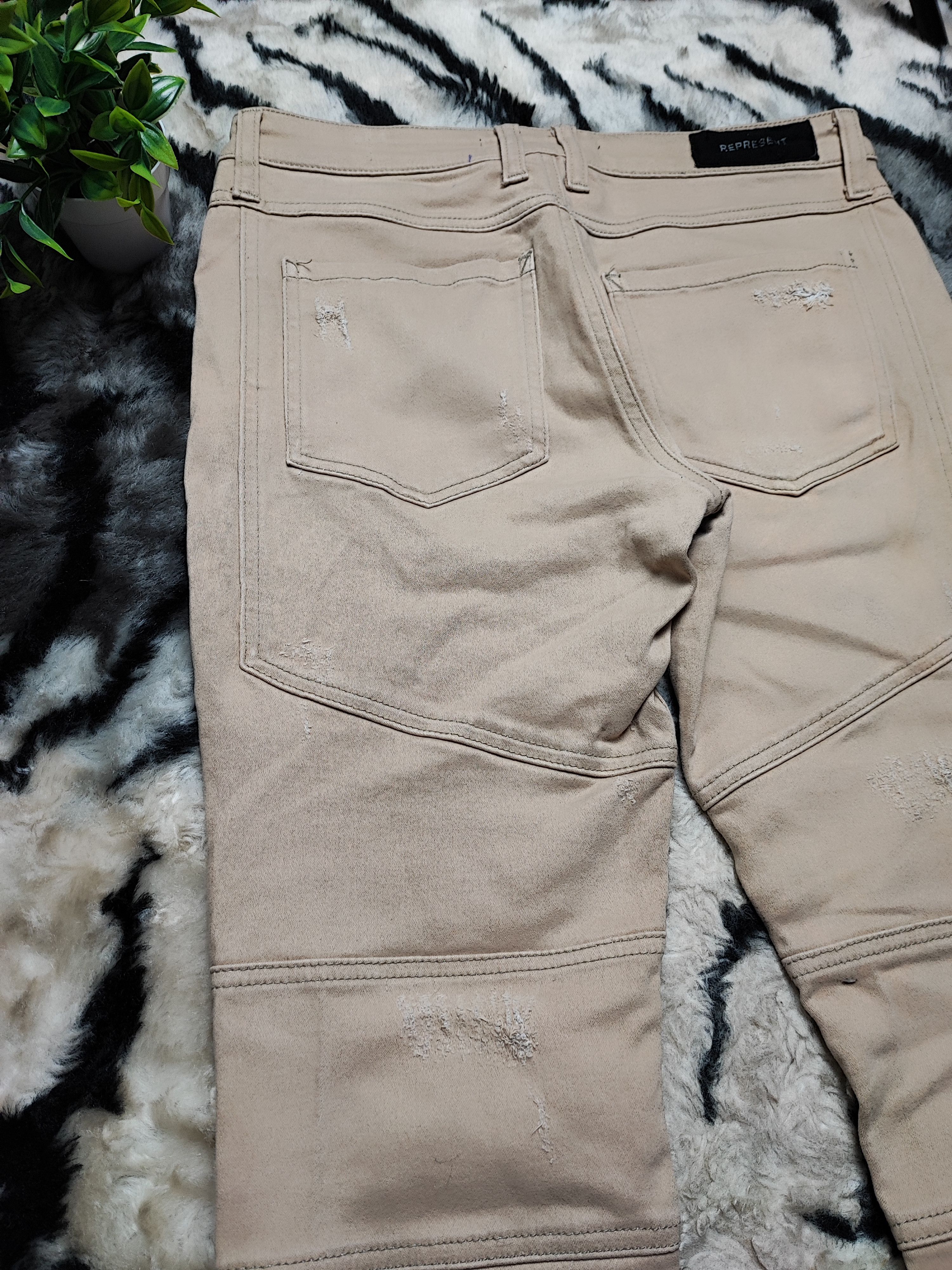 Represent Clo. Represent Brown Cotton Stretch Size US 30 / EU 46 - 16 Thumbnail