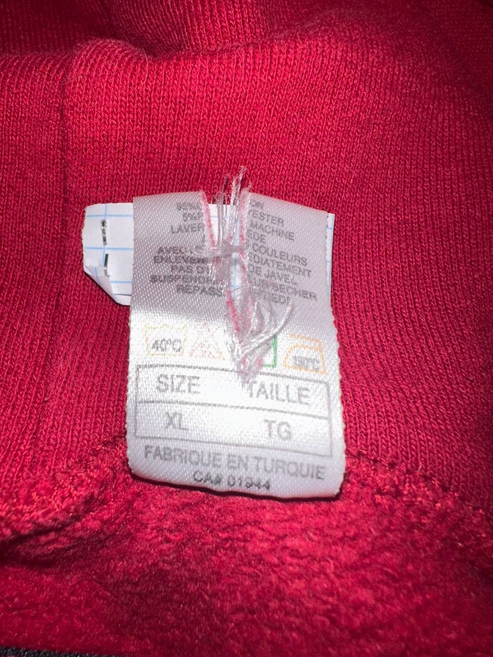 Nike Vintage 90's Baggy Fit Hoodie Nike Size XL Red Size US XL / EU 56 / 4 - 6 Thumbnail