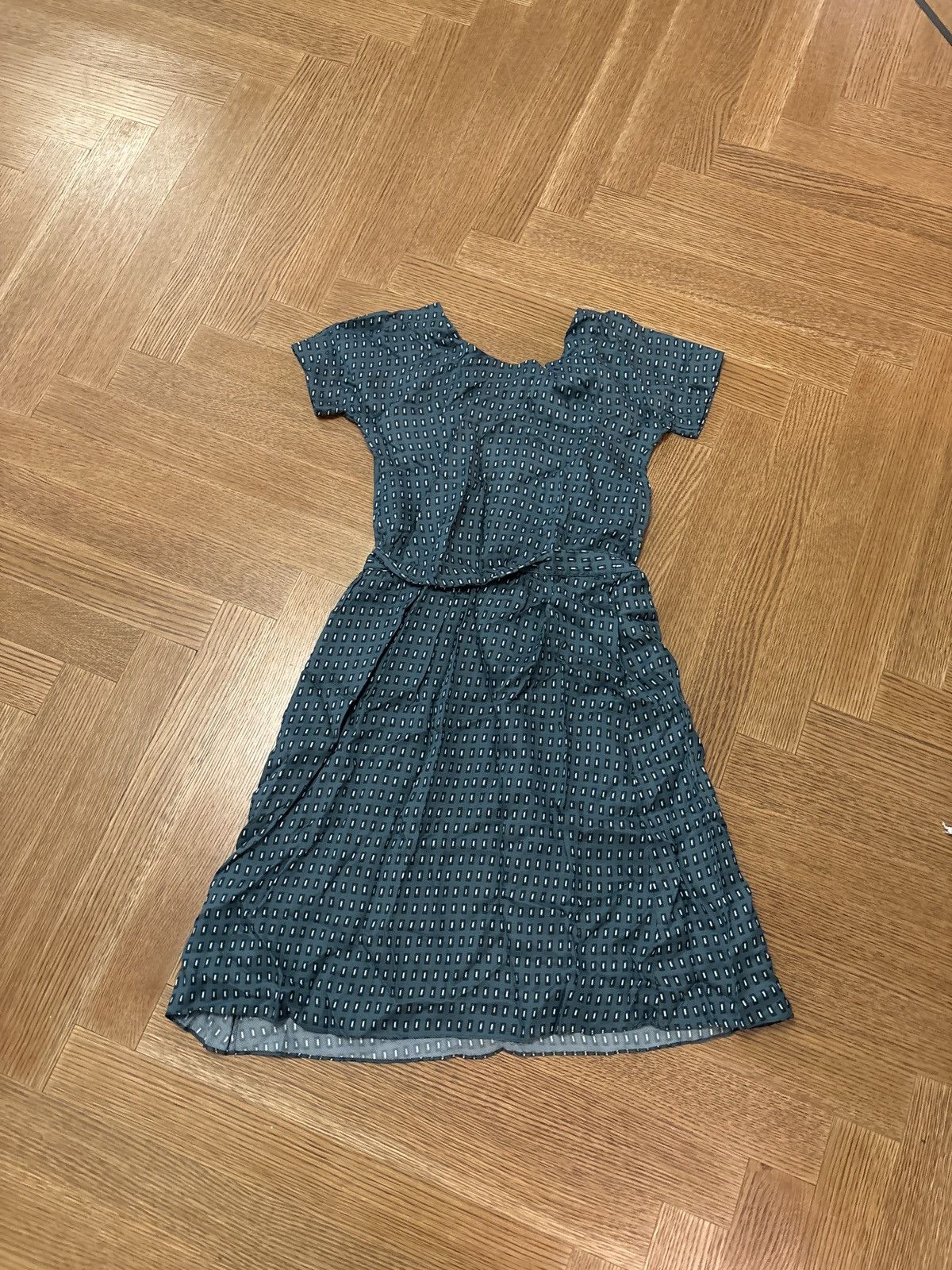 Marni Green geometric Marni midi dress Size S / US 4 / IT 40 - 2 Thumbnail