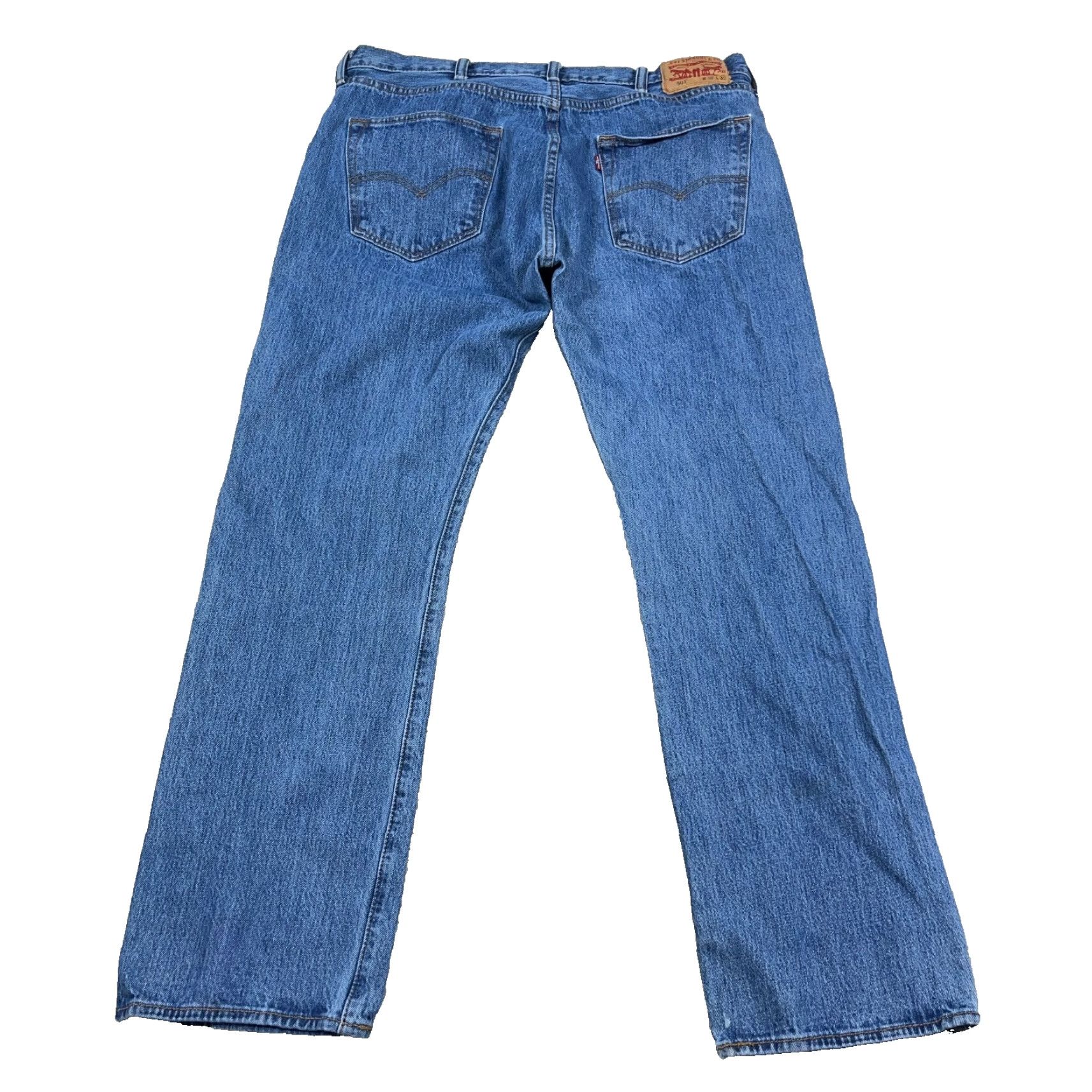Levi's VINTAGE Levi's 501 Jeans Men 38x32 Straight Regular Fit Med Wash Button Fly Faded Size US 38 / EU 54 - 3 Thumbnail