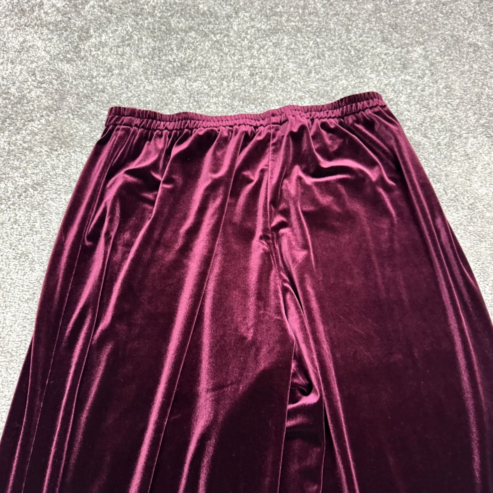 Coldwater Creek Coldwater Creek Velvet Lounge Pants Womens XL Burgundy Red Soft Casual Pants Size 40" / US 18 - 4 Thumbnail