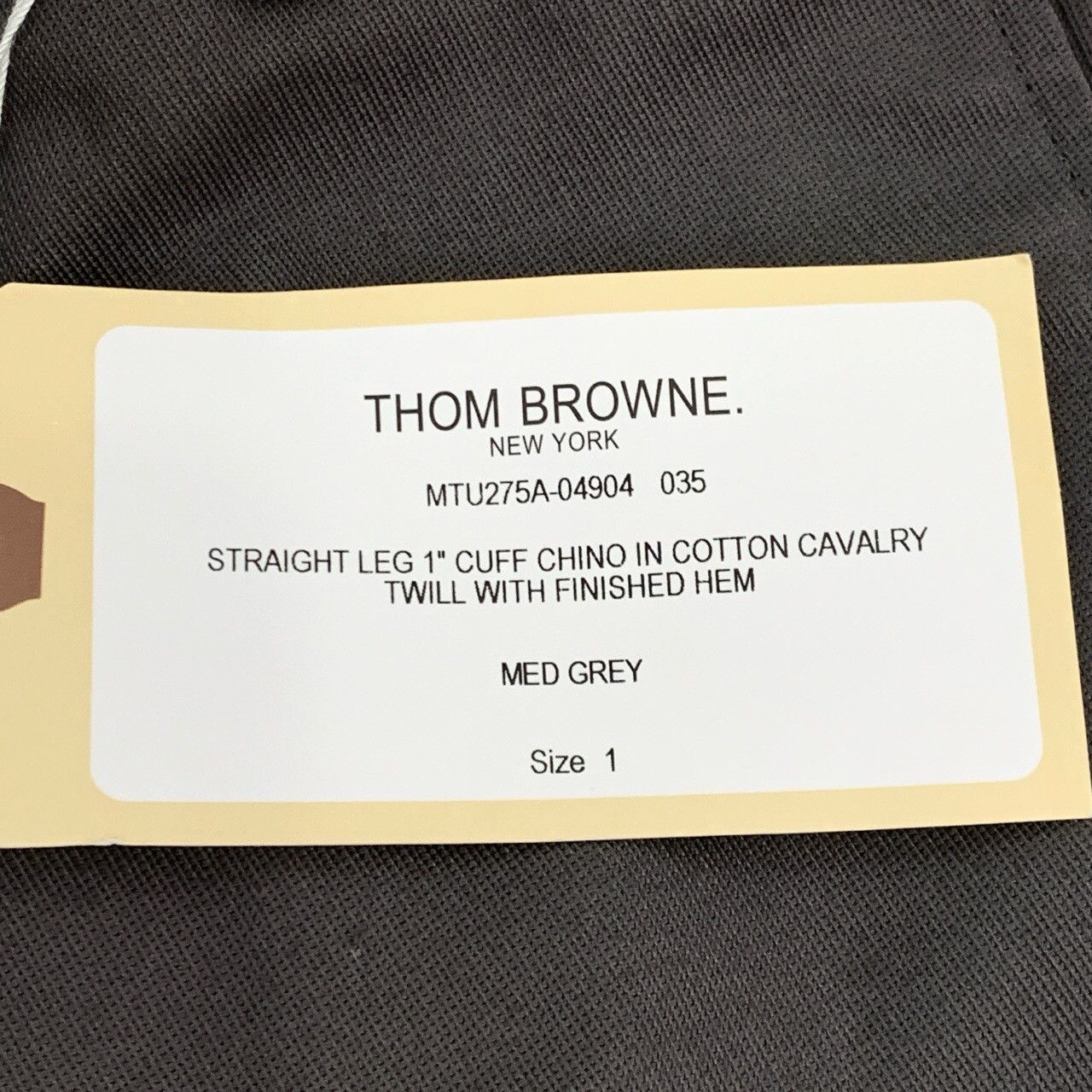 Thom Browne Thom Browne Pants GreyStraight Trousers (Size 1) Size 40L - 5 Thumbnail