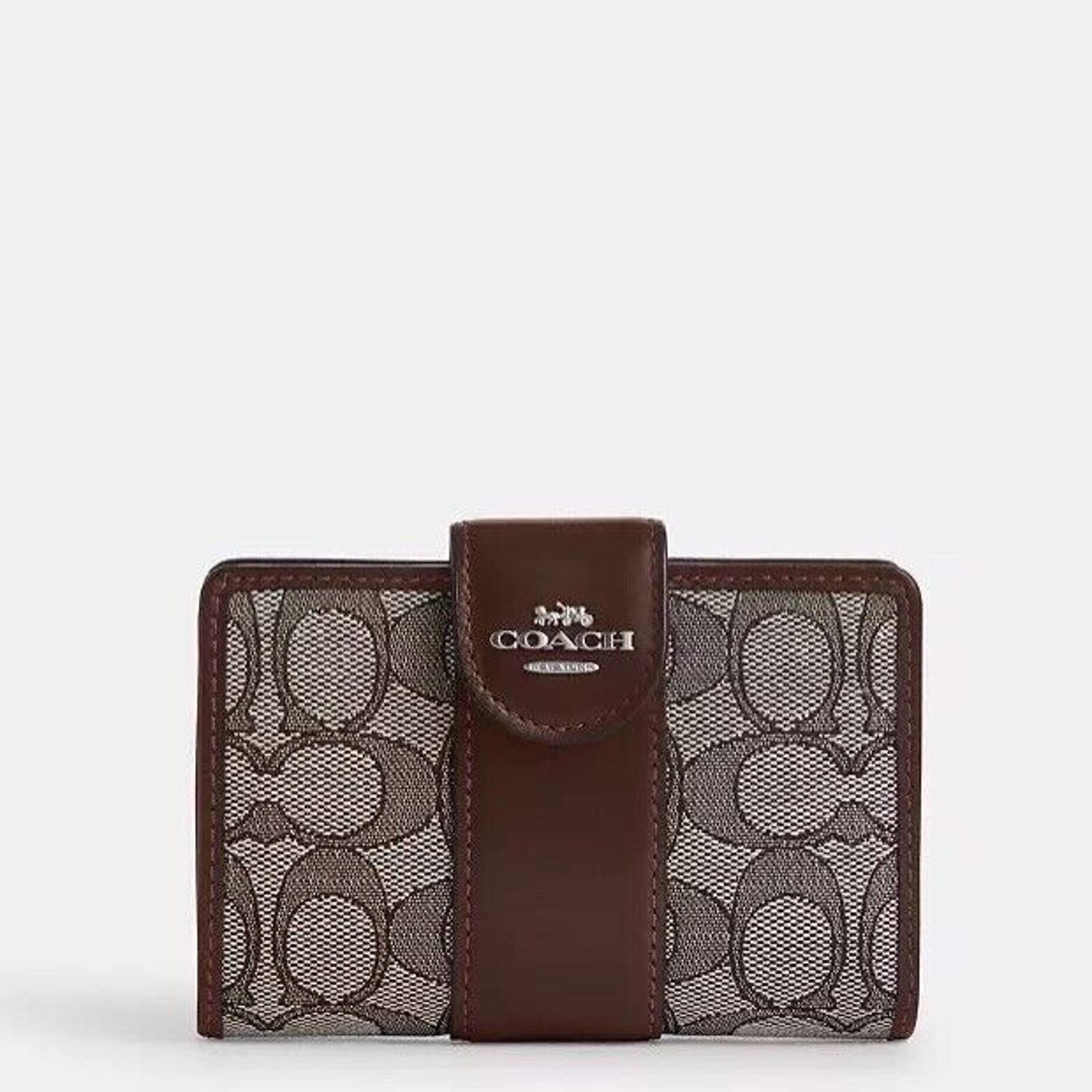 Coach NWT Coach CU987 Medium Corner Zip Wallet Oak Maple Size ONE SIZE - 4 Thumbnail