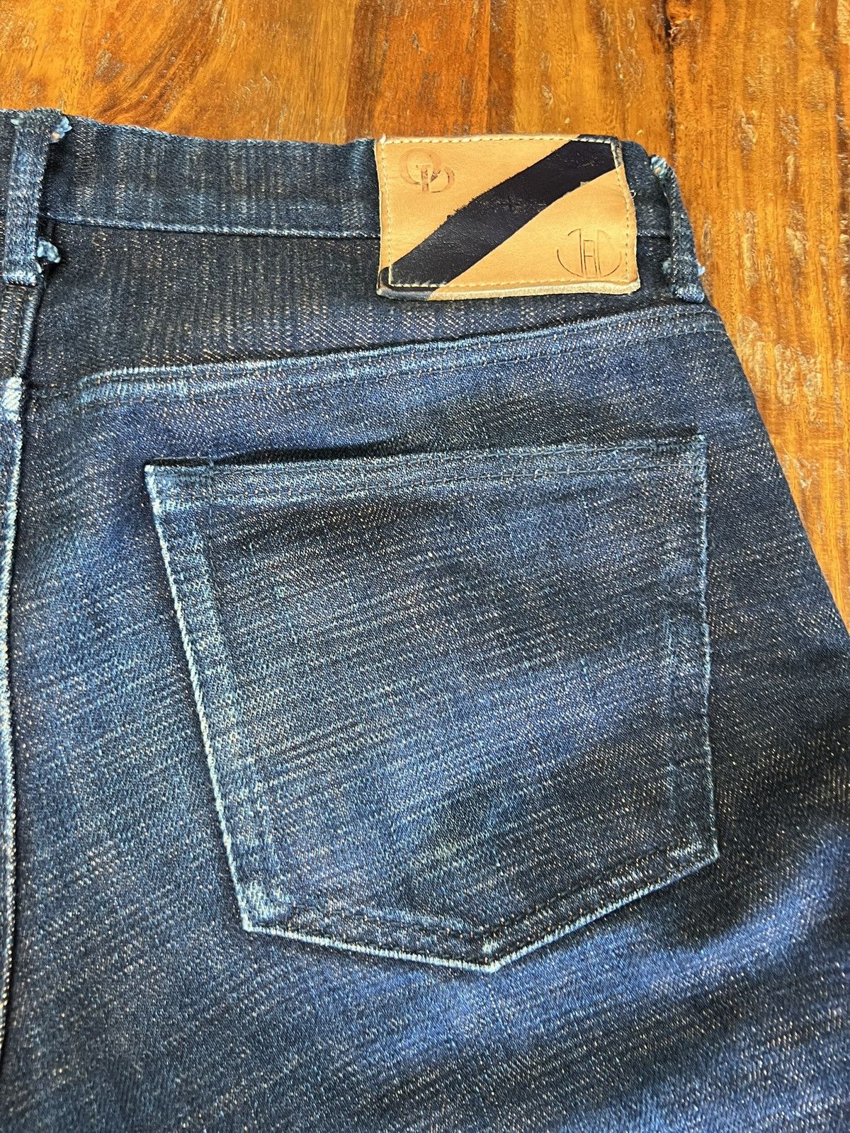 Japan Blue Okayama Denim ODJB019 18OZ. "SIDERITE SLUB" SELVEDGE JEANS Size US 31 - 22 Thumbnail