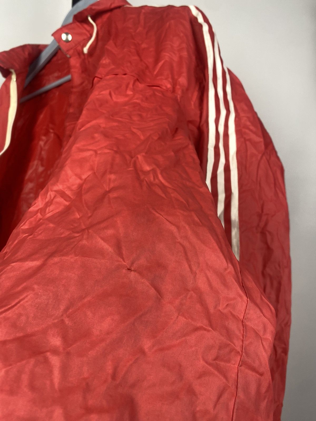Adidas × Vintage Rare 80s Vintage AdidasTrack Rain Jacket Transformer Bag Size US S / EU 44-46 / 1 - 15 Thumbnail