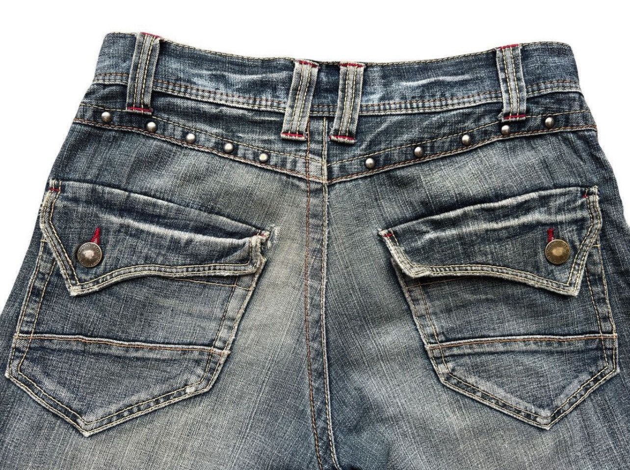 Japanese Brand Daily Topic Punk Gothic Distressed Denim Jeans 34x31 Size US 34 / EU 50 - 7 Thumbnail