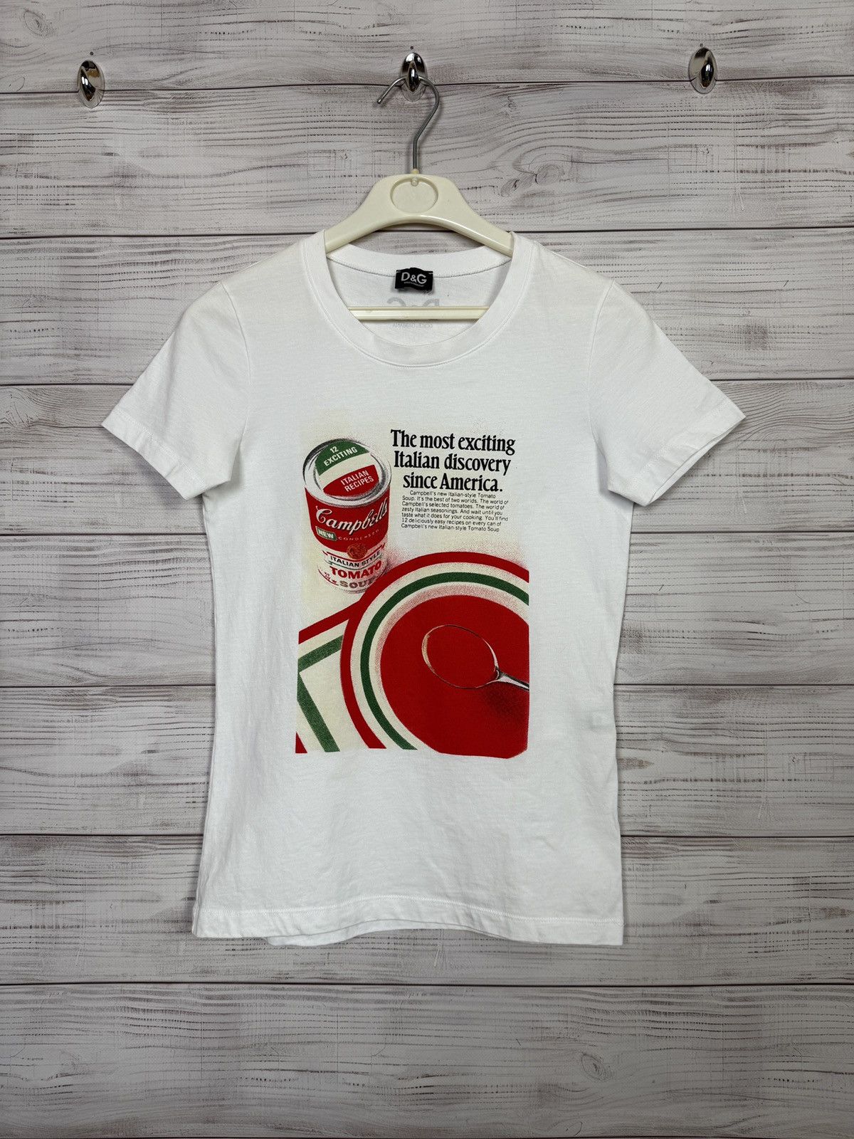Dolce & Gabbana Y2K DOLCE GABANNA D&G LOGO TEE Size US XS / EU 42 / 0 - 1 Thumbnail