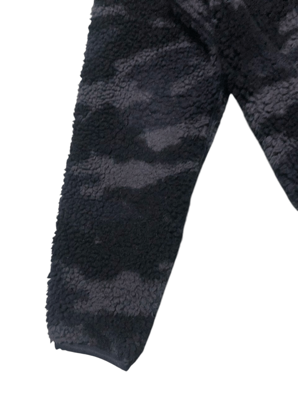Japanese Brand × Lemaire × Uniqlo Uniqlo Deep Pile Fleece Zipper Jacket Black Camouflage Size US S / EU 44-46 / 1 - 10 Thumbnail