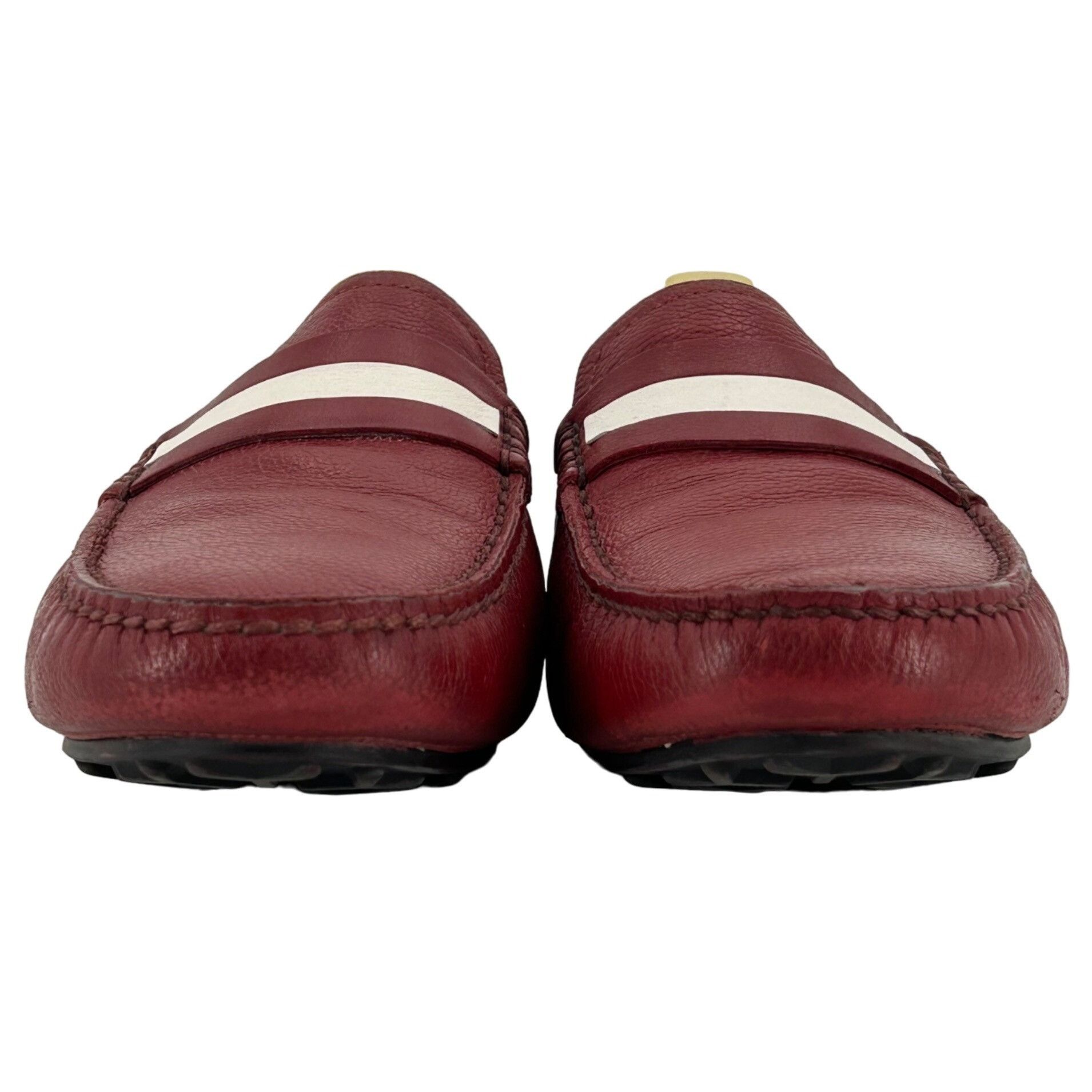 Bally Bally Switzerland Italy Red Leather Driving Loafers Men's 8E Size US 8 / EU 41 - 10 Thumbnail