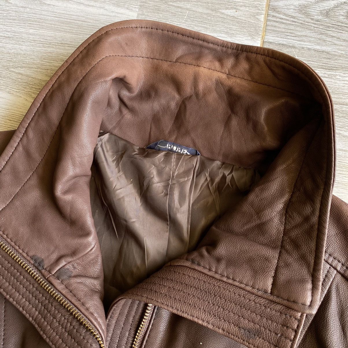 Japanese Brand ROPE Sheepskin Leather Jacket Size XS / US 0-2 / IT 36-38 - 6 Thumbnail