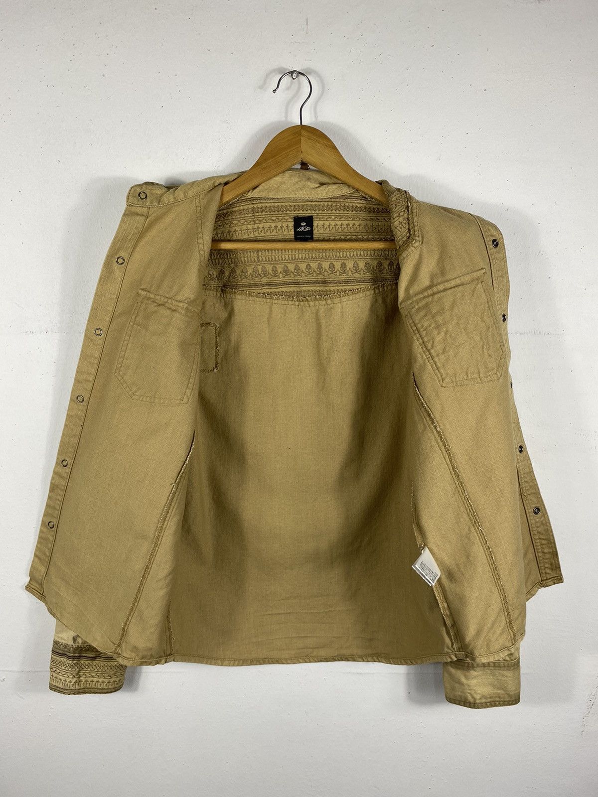 semanticdesign Semantic Design Button Denim Jacket Western Style Size L / US 10 / IT 46 - 4 Thumbnail