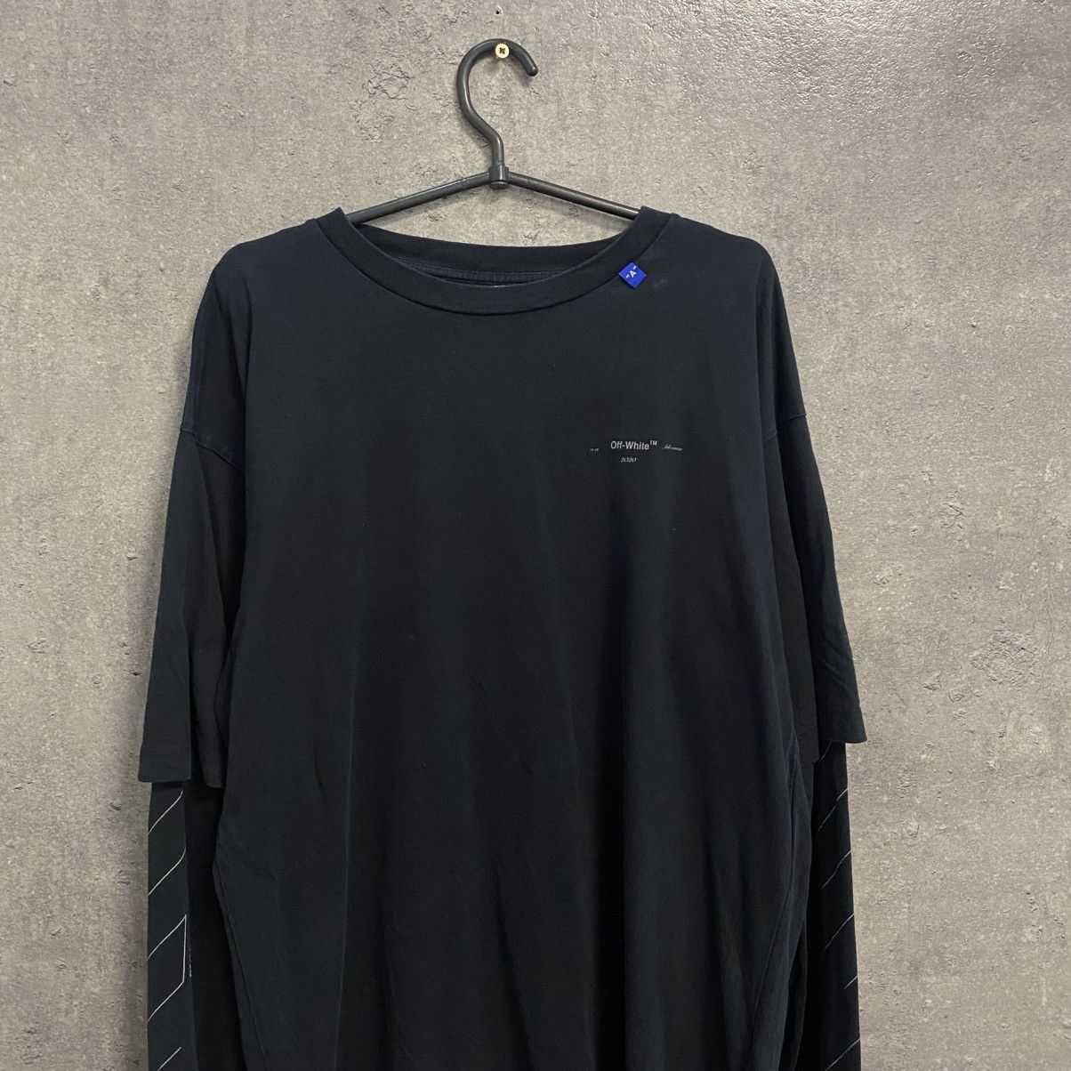 Off-White Off white long sleeve big logo rare Size US S / EU 44-46 / 1 - 6 Thumbnail