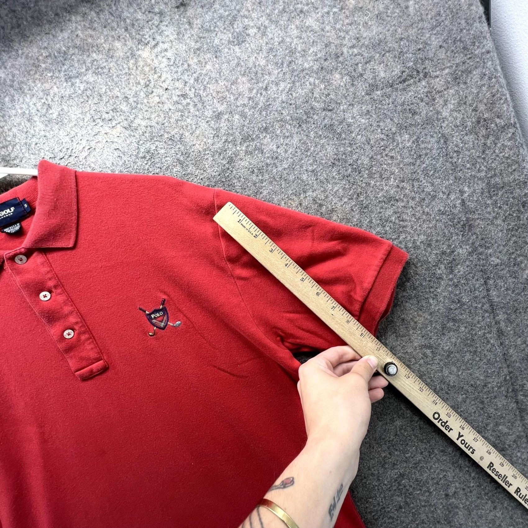 Polo Ralph Lauren Polo Golf Ralph Lauren Polo Shirt Mens Small Red Solid Crest Logo Casual Golf Size US S / EU 44-46 / 1 - 3 Thumbnail