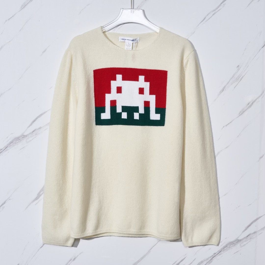 Comme des Garcons Comme des Garcons Geometric Print Knit Sweater Size US M / EU 48-50 / 2 - 1 Thumbnail