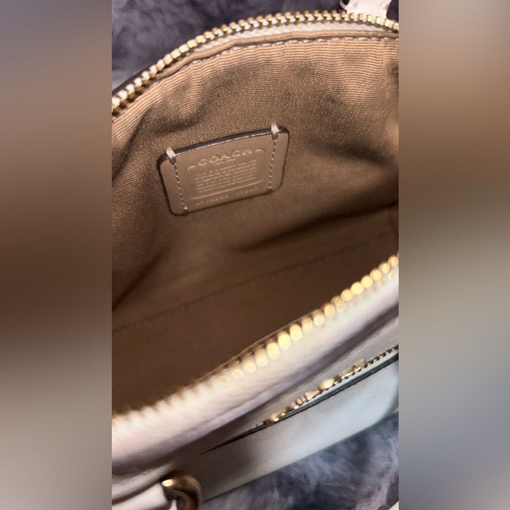 Coach Coach white mini Rowan bag w crossbody strap #satchel Size ONE SIZE - 8 Thumbnail