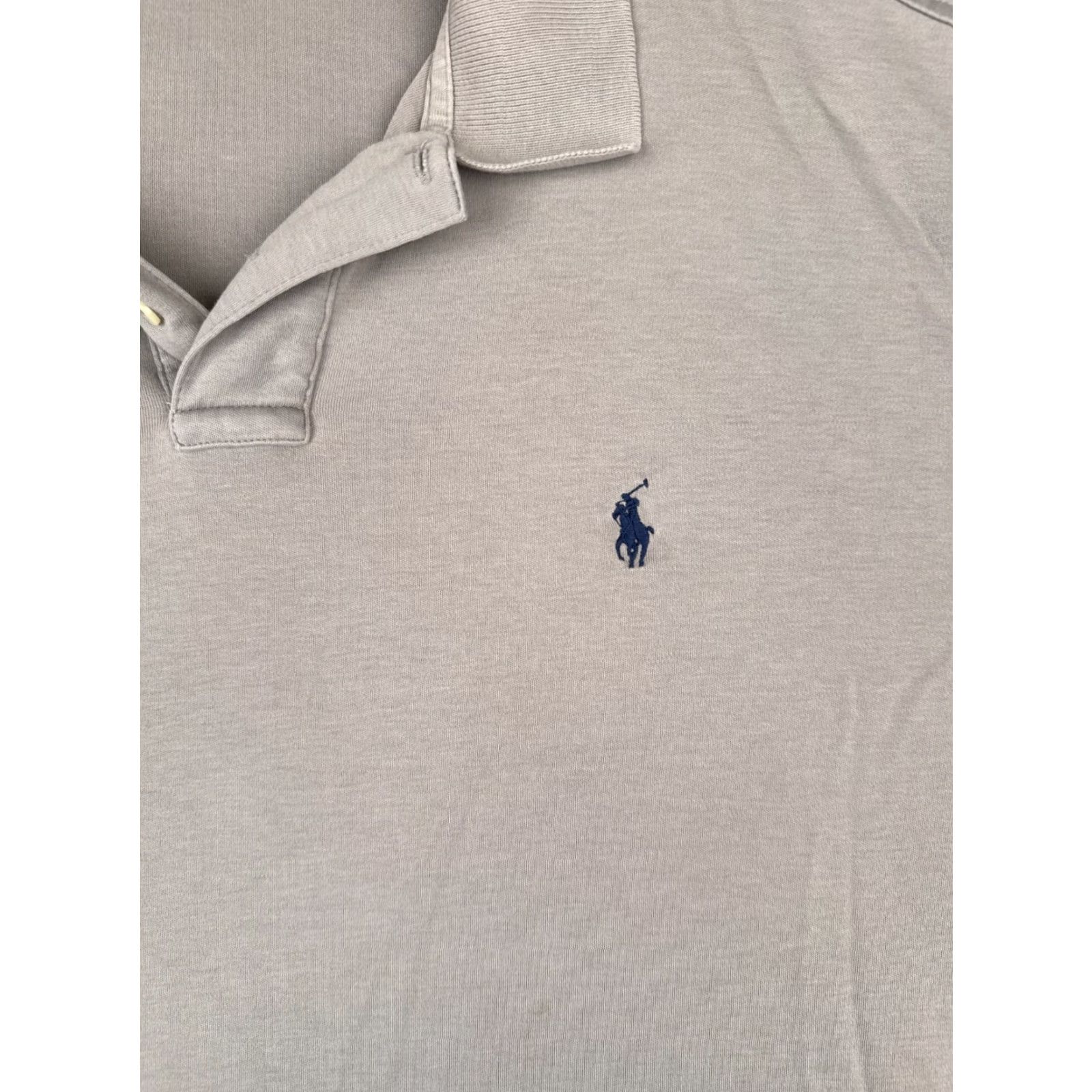 Ralph Lauren VINTAGE Ralph Lauren Polo Shirt Men 2XL Gray 100% Cotton Slim Fit Short Sleeve Golf 80s Mens Size US XXL / EU 58 / 5 - 6 Thumbnail