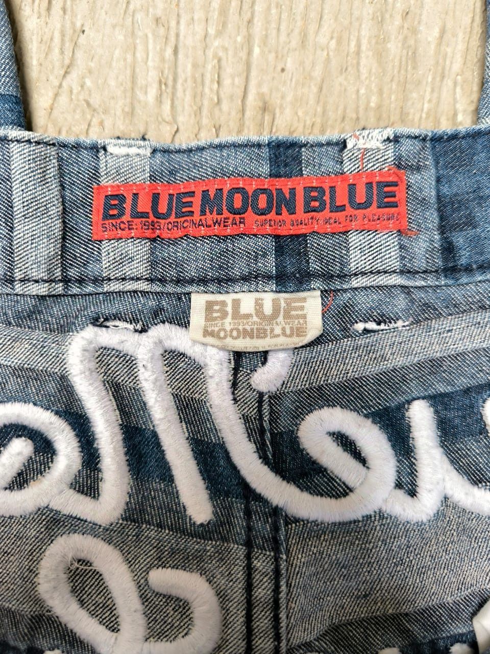 Japanese Brand × Vintage Vintage Blue Moon Blue Jeans Embroidered Hagi Denim Size 28" / US 6 / IT 42 - 7 Thumbnail
