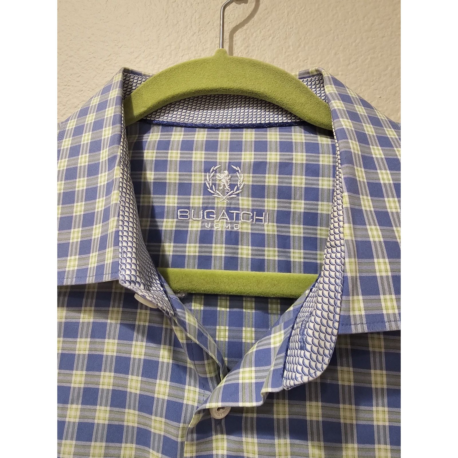 BUGATCHI Bugatchi UOMO Mens XL Long Sleeve Shirt 100% Cotton Size US XL / EU 56 / 4 - 2 Thumbnail