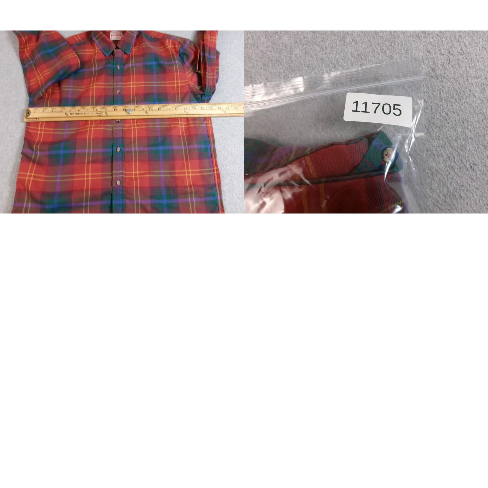 Flint And Tinder Flint and Tinder Shirt Men L Plaid Button-Down Made USA 100% Cotton Heritage Red Classic Casual Fall Vintage No Size US L / EU 52-54 / 3 - 8 Thumbnail